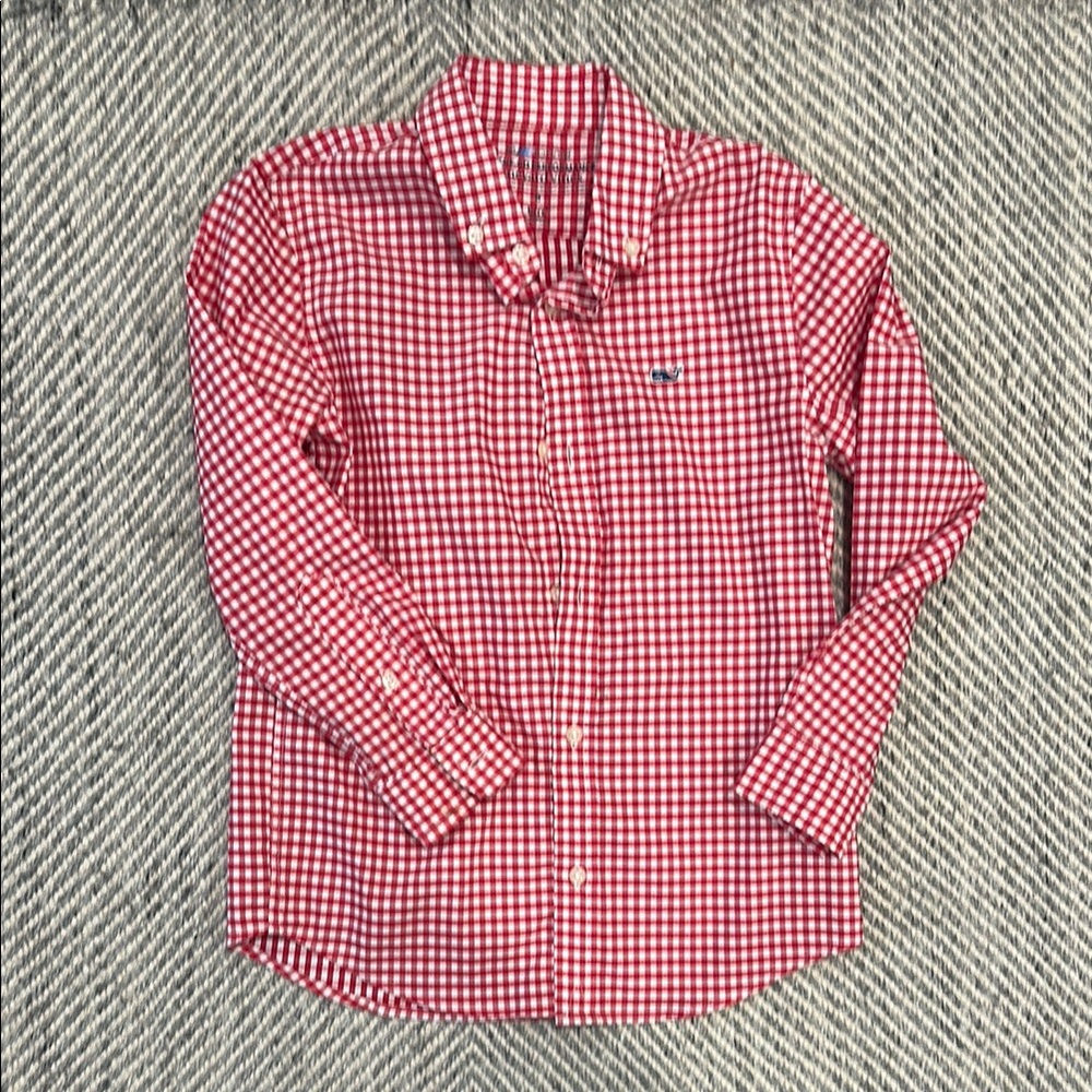 Kids Red Checkered Shirt
